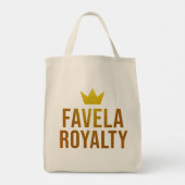 Estampa Hip Hop - Favela Royalty - Bolsa Tote Bag (Achterkant)