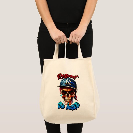 Estampa Hip Hop - Respect the Hustle - Bolsa Tote Bag (Voorkant (product))