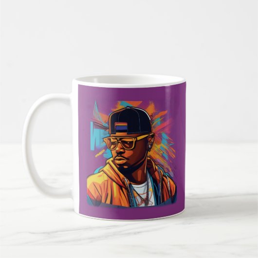 Estampa Hip Hop - Street graffiti art - Caneca Koffiemok (Links)