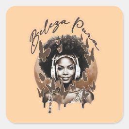 Estampa Moda - Pure Beauty – Adesivo Vierkante Sticker