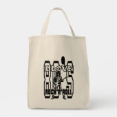 Estampa Rock - I Love 80s Rock’n’Roll – Bolsas Tote Bag (Achterkant)
