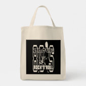 Estampa Rock - I Love 80s Rock’n’Roll – Bolsas Tote Bag (Achterkant)