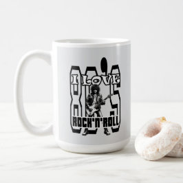 Estampa Rock - I Love 80s Rock’n’Roll – Caneca Koffiemok