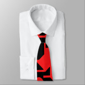 Estampacion rood Arabisch psychedelisch patroon Stropdas (Gebonden)