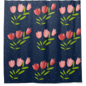 estampado de tulipanes douchegordijn (Voorkant)