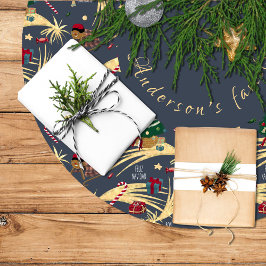 estampado navideño de regalos y dulces para niños kerstboom rok
