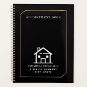 Estate Agent Broker Logo Benoeming Book Planner (Voorkant)