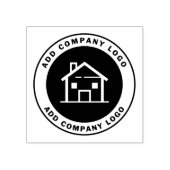 Estate Agent Custom Business Logo Rubberstempel (Afrduk)