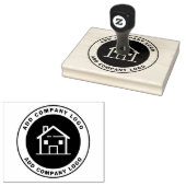 Estate Agent Custom Business Logo Rubberstempel (Gestempeld)