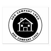 Estate Agent Custom Business Logo Rubberstempel (Afrduk)