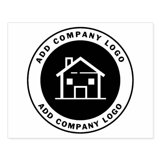 Estate Agent Custom Business Logo Rubberstempel (Afrduk)