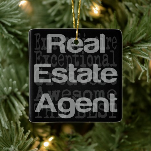 Estate Agent Extraordinaire Keramisch Ornament (Boom)