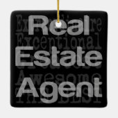 Estate Agent Extraordinaire Keramisch Ornament (Achterkant)