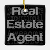 Estate Agent Extraordinaire Keramisch Ornament (Voorkant)