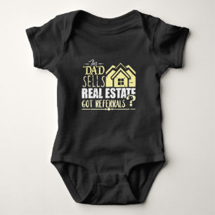Estate Agent Funny Realtor Pap Romper