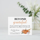 Estate Agent Happy Thanksgiving Feestdagenkaart (Staand voorkant)