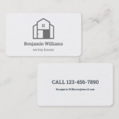 Estate Agent We kopen huizen Visitekaartje (Voorkant / Achterkant)