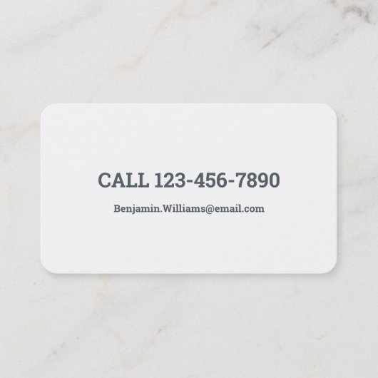 Estate Agent We kopen huizen Visitekaartje (Achterkant)