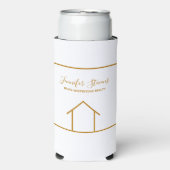 Estate Company Marketing Chic Custom Realtor Seltzer Blikjeskoeler (Seltzer Voorkant)