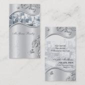 Estate Elegant stijlvol Visitekaartje Silver (Voorkant / Achterkant)