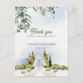 Estate Garden Pavilion Wedding Thank You Briefkaart (Voorkant)