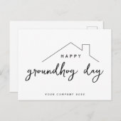 Estate Groundhog Day Marketing Briefkaart (Voorkant / Achterkant)