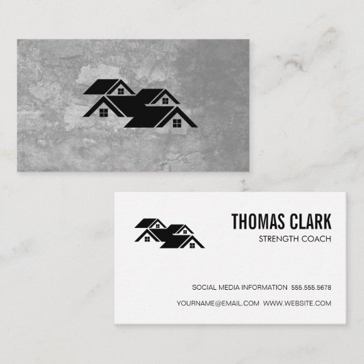 Estate Homes Grunge Visitekaartje (Voorkant / Achterkant)