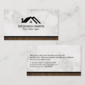 Estate Industry Marble and Wood Trim Visitekaartje (Voorkant / Achterkant)