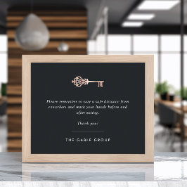 Estate Kantoor Breakroom/Keuken Covid Safety Poster