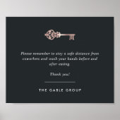 Estate Kantoor Breakroom/Keuken Covid Safety Poster (Voorkant)