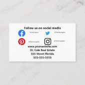 Estate key client zoals jij kleine onderneming visitekaartje (Achterkant)