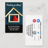 Estate key client zoals jij kleine onderneming visitekaartje (Voorkant / Achterkant)