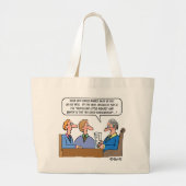 Estate Lawyer of Probate rechter Funny Grote Tote Bag (Voorkant)