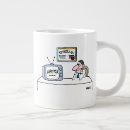 Estate Lawyer Probate Law Cartoon Funny Jumbo Grote Koffiekop