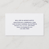 Estate Planner Visitekaartje | Wit en Goud (Achterkant)