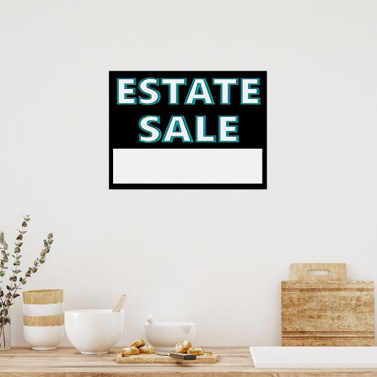 Estate Sale Poster (Keuken)