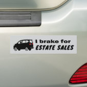 Estate Sales Fun Cool Kies een kleur Bumpersticker (Op auto)