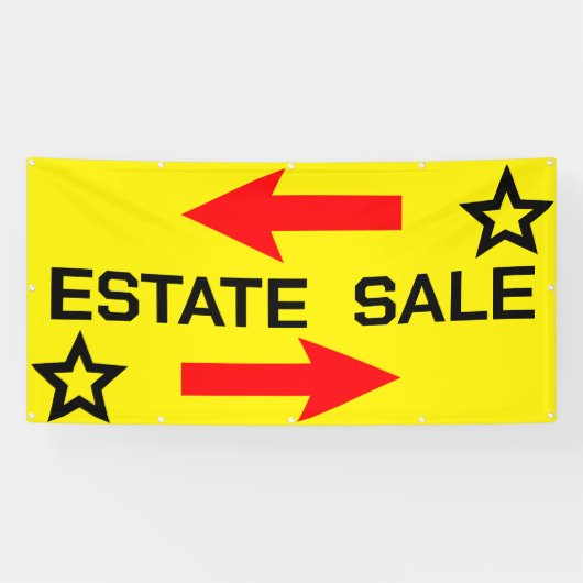 Estate-verkoop Spandoek (Horizontaal)