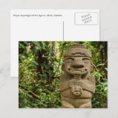 Estatua antigua que toca la flauta briefkaart (Voorkant / Achterkant)