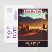 Este Park, Colorado, Reisansichtkaart,  Save The Date (Voorkant / Achterkant)