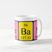 Esteban periodieke mok van de tabelnaam (Voorkant rechts)