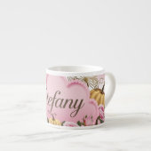 Estefany – Whimsical Pink Cloud Coffee Mok (Voorkant rechts)