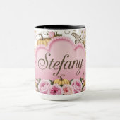 Estefany – Whimsical Pink Cloud Coffee Mok (Midden)