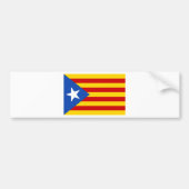 Estelada, bandera onafhankentista de Catalunya Bumpersticker (Voorkant)