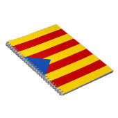 Estelada, bandera onafhankentista de Catalunya Notitieboek (Rechterzijde)