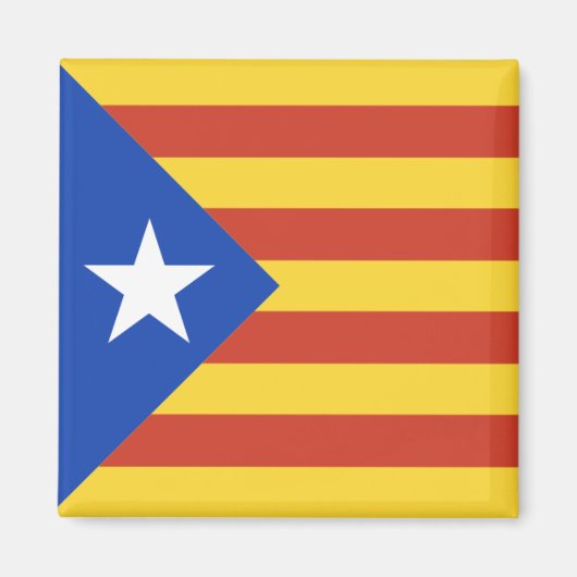 Estelada - Catalaanse vlag met de ster Magneet (Voorkant)