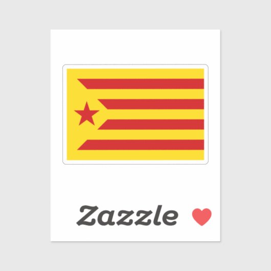 Estelada (rode versie) sticker (Vel)