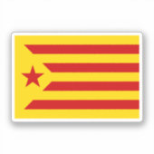 Estelada (rode versie) sticker (Voorkant)