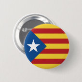 ESTELADA SENYERA CATALUNYA LLIURE RONDE BUTTON 5,7 CM (Voorkant /achterkant)