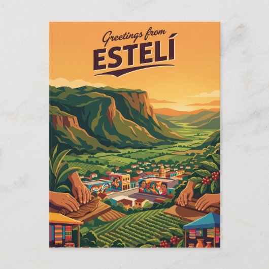Estelí Nicaragua Briefkaart (Voorkant)